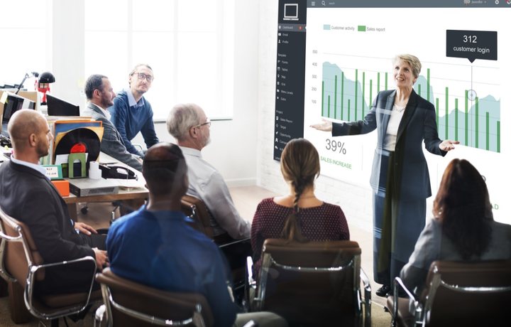 Painel de marketing e vendas